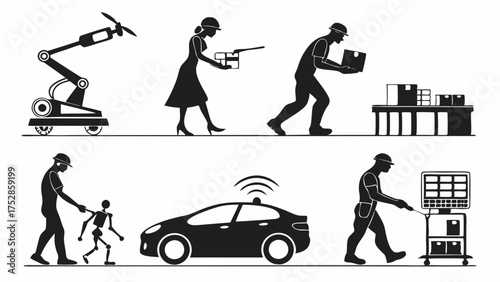 Robotics and AI Transforming Logistics Future of Work with Autonomous Vehicles and Human Robot Collaboration Smart Technology for Business Efficiency