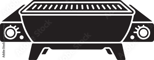 Outdoor portable bbq grill for camping, backyard cooking and picnicking with friends and family is great for the summer holidays