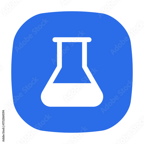 science beaker symbol for experiment and chemistry UI Icon