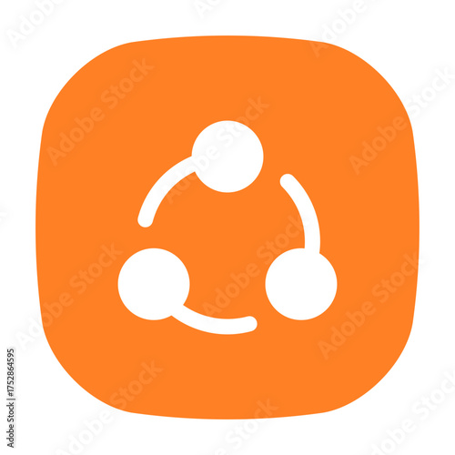 connection and social media sharing symbol UI icon.
