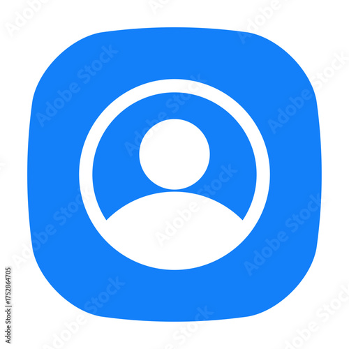 contact or profile user symbol UI icon.