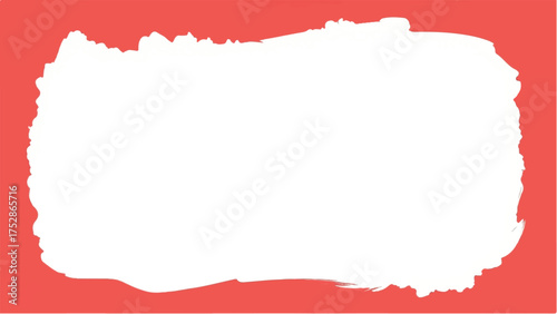 Wallpaper Mural Red paint frame background. Red paint frame with copy spaces for text and creative designs. Red border frame. Torontodigital.ca