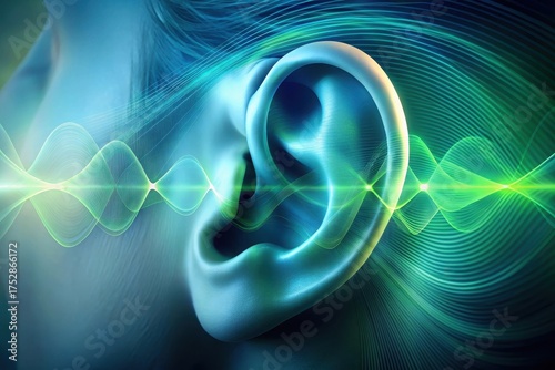 Auditory Perception An Abstract Representation of Sound Waves Interacting with the Human Ear