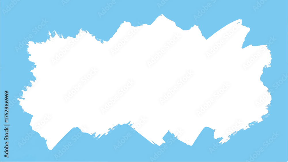 Fototapeta premium Blue paint frame background. Blue paint frame with copy spaces for text and creative designs. Blue border frame.