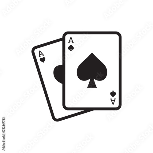 Playing Card Icon Vector | Casino and Game Symbol