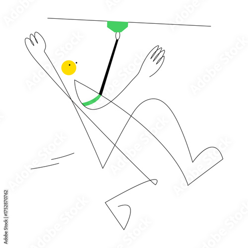 A sketchy style illustration representing fitness tracker
