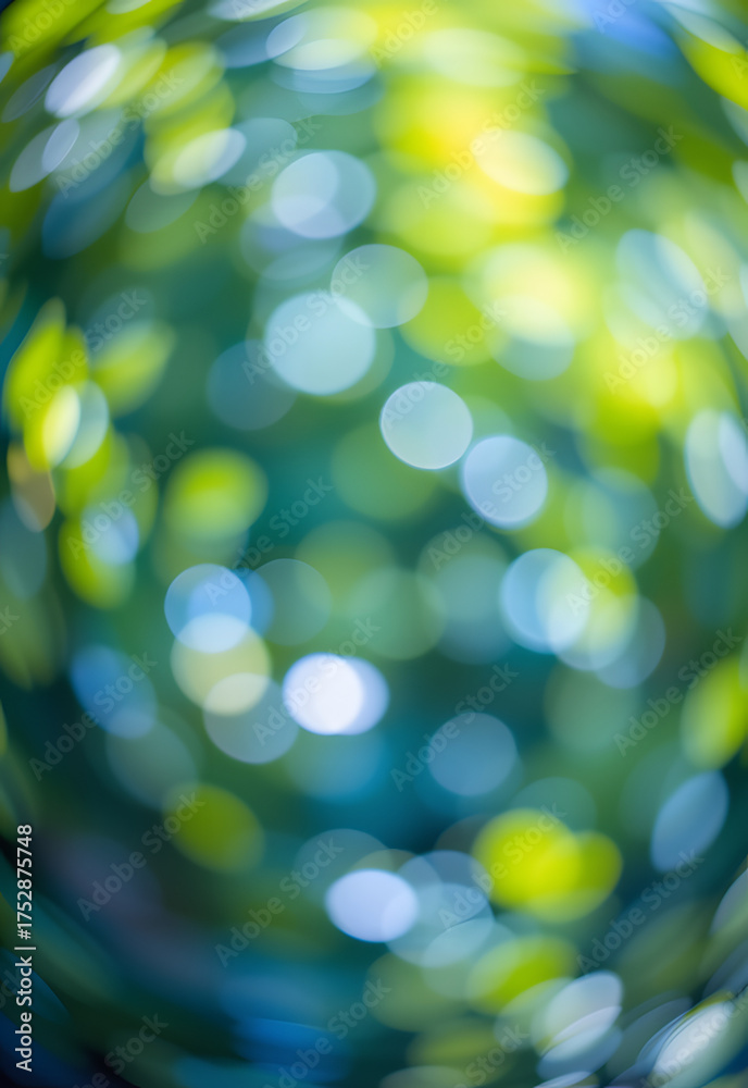Obraz premium Green and Blue Summer Bokeh