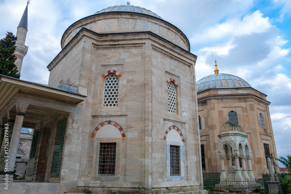 Obraz premium Yavuz Sultan Selim Mosque complex view in Istanbul