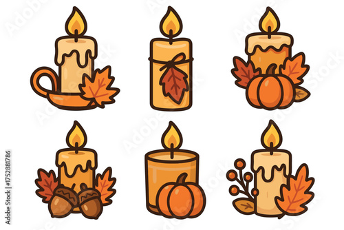 Representation of wise men holding treasures for celebration. Set of 6 vector illustration