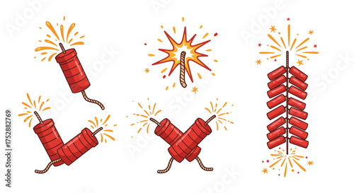 Festive Firecrackers A Colorful Collection of Explosive Celebrations and Pyrotechnic Party Favors