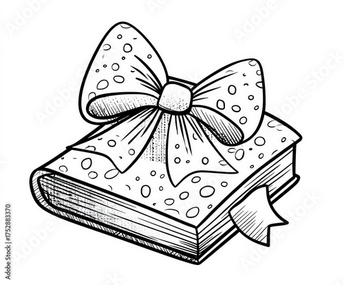 A Bible with a ribbon , col...