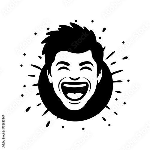 funny meme face watercolor splash style vector art.