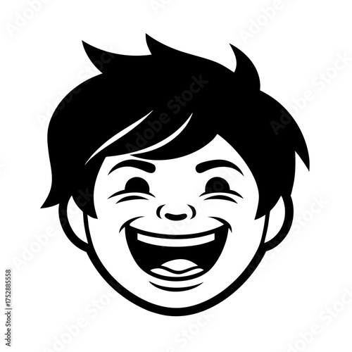 funny meme face wow boy vector art illustration.