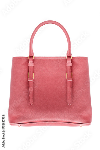 Leatherette bag isolated