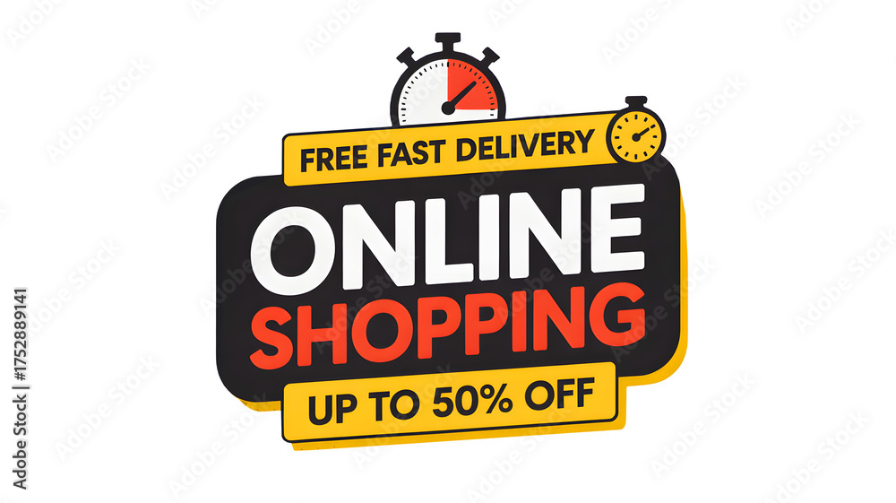 Obraz premium Free fast delivery on online shopping up to 50% off, limited time offer