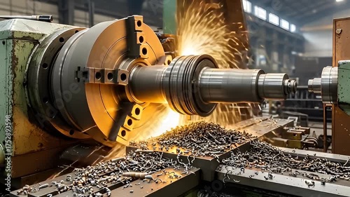 Person working with fire and metal in industrial setting