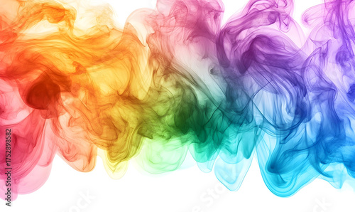 Abstract colorful smoke swirls texture background