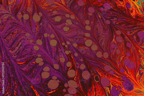 Ebru  marbling texture handmade wave background. Unique art  Liquid marbling texture illustration.