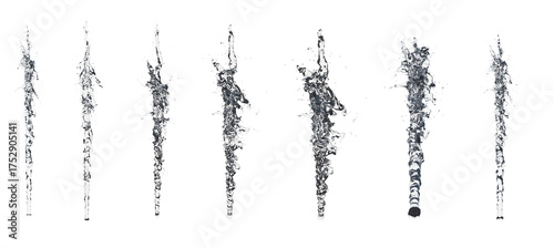 Splash isolated transparent background 3d rendering
