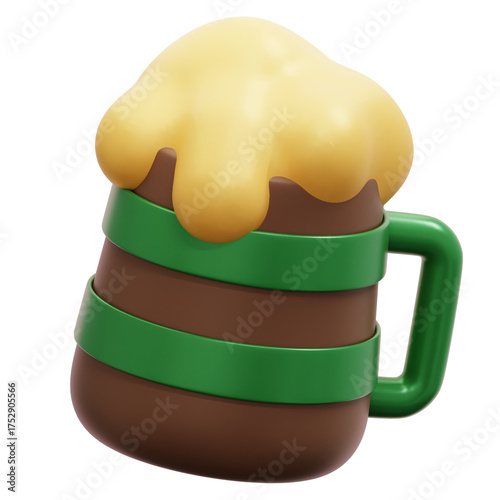 Beer Mug 3D Illustration