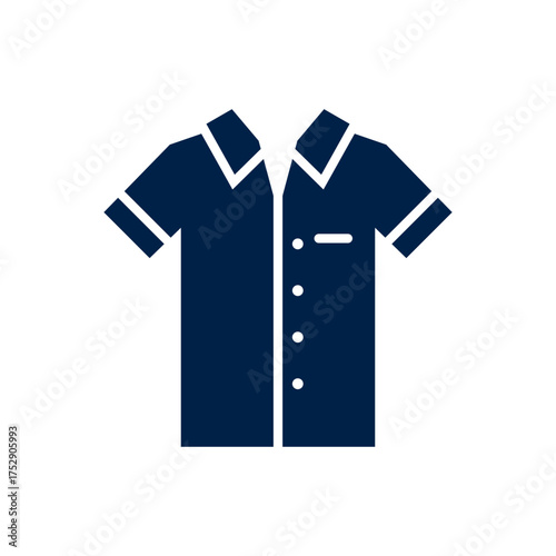 Short sleeve shirt vector illustration icon
