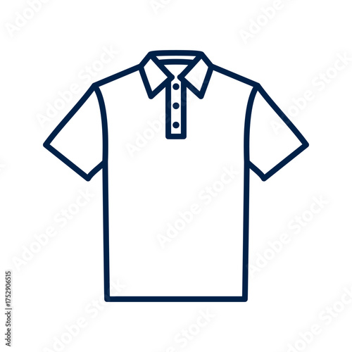Polo shirt vector illustration icon