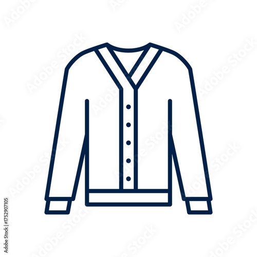 Cardigan vector illustration icon
