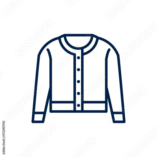 Cardigan vector illustration icon
