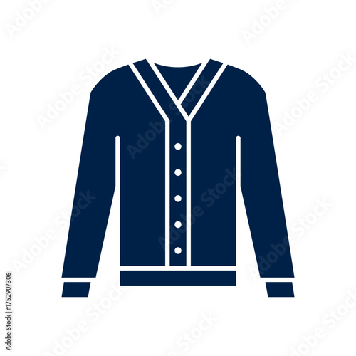Cardigan vector illustration icon