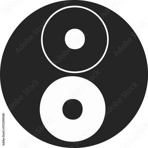 Abstract Yin Yang Design