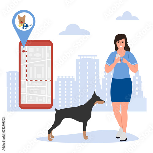 People Phone Pet Dog grooming Online App Location