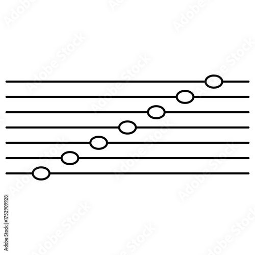 Ascending Musical Scale Notes on Staff