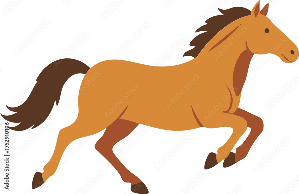Fototapeta premium Graceful Horse Running Free