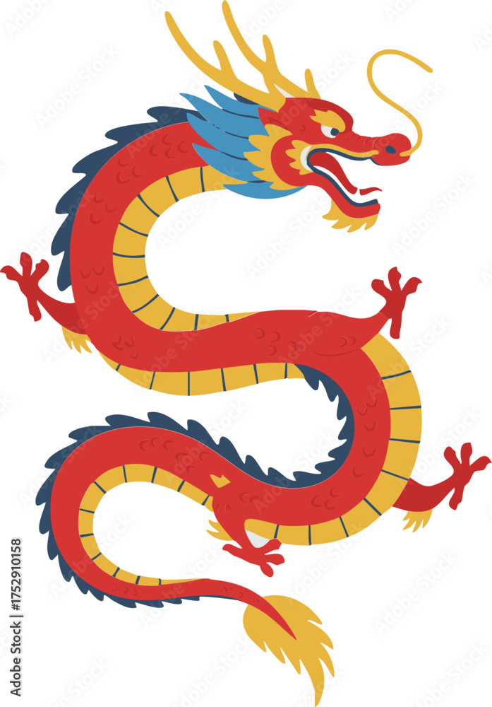 Obraz premium Majestic Chinese Dragon