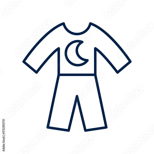 Pajamas vector illustration icon