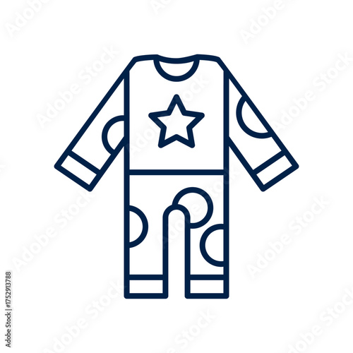 Pajamas vector illustration icon