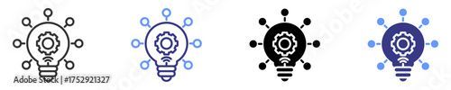 modernization icon set multiple style