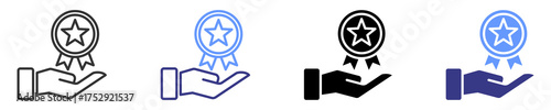 achievement icon set multiple style