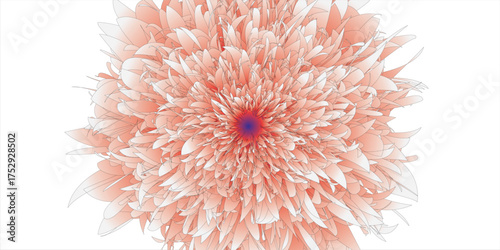 A 3d render of the colorful neon lights in geometrical shapes on a purple background