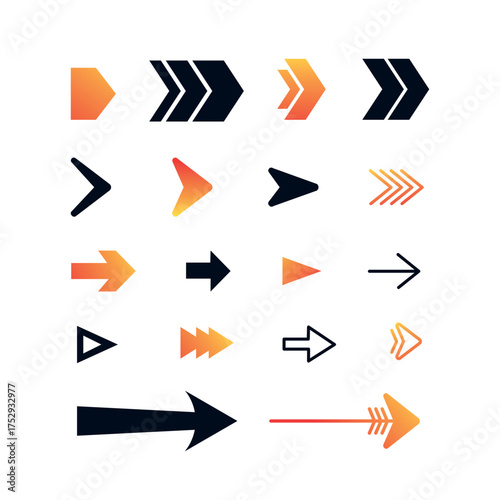 Diverse Arrow Collection Vector Graphics for Navigation and Directional Design Elements Great for Infographics Web Design and Presentations Free Download Diverse Arrow Collection Vector Graphics for Navigation and Directional Design Elements Great for Infographics Web Design and Presentations - GFXLoad