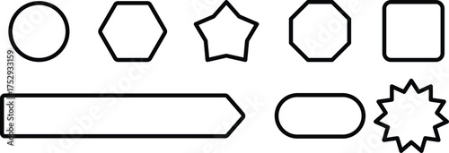 Brutalist abstract geometric shapes and grids. Brutal contemporary figure star oval spiral flower and other primitive elements. Swiss design aesthetic.