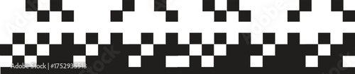 Dispersed background. Disintegration pixel effect illustration. Vector rectangle elements. Disappear transform rectangle texture. Dissolved filled square.