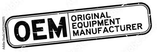 Distressed oem original equipment manufacturer stamp seal