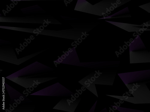 Background with abstract forged carbon fiber vector pattern with randomly arranged dark purple and black fragments, creating a modern and futuristic texture.