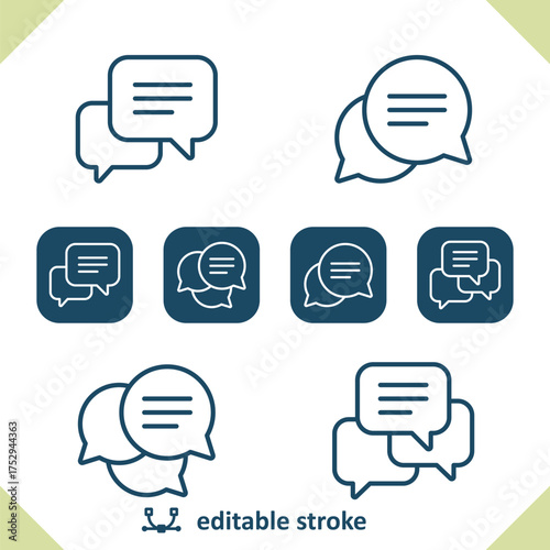 Chat Bubbles - Speech Bubbles - Chat Icons