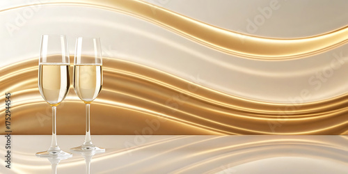 glasses of champagne