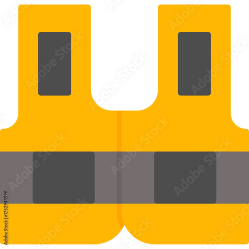 High Visibility Safety Jacket Icon