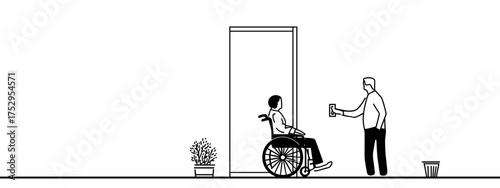 Supportive interaction in a minimalist setting