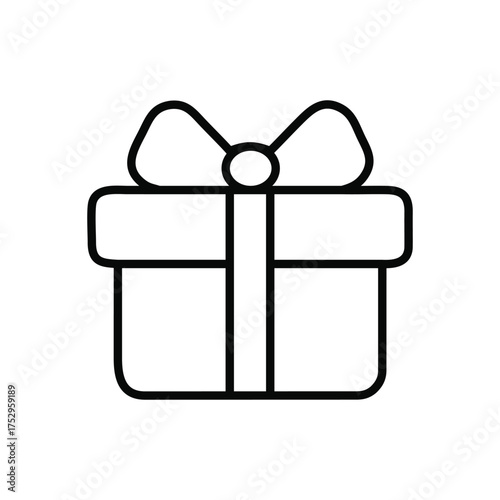 Gift Box Vector Icon Present Package Celebration Illustration