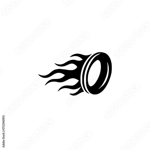 fire wheel logo, Fast speed logo vector design template